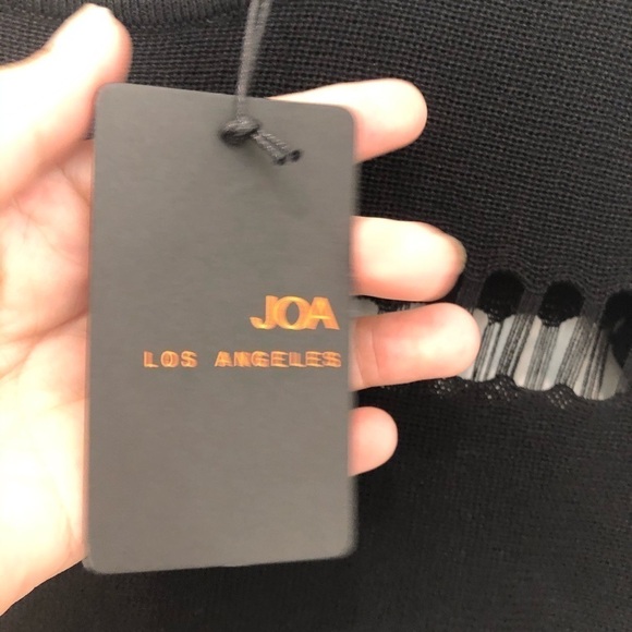 J.o.a. Short sleeve cutout Dress in Black - Picture 10 of 11